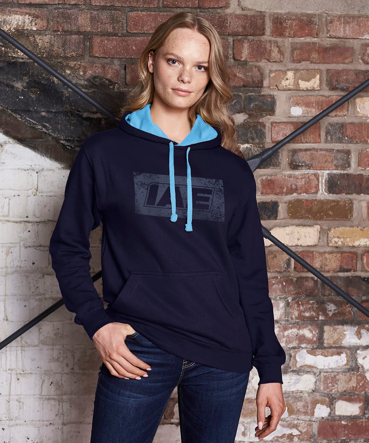 Two-toned Blue/Navy IAE Hoodie